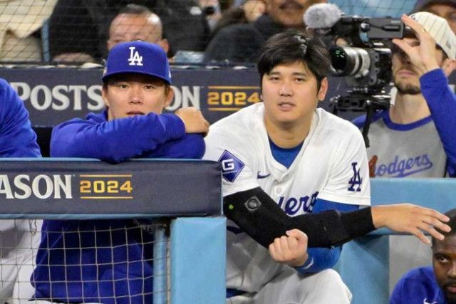 大谷と由伸の「お揃いかわいい」　ドジャース球宴5人衆の移動前“5ショット”に反響「みんなかっこよすぎ」