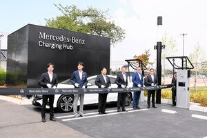 EV充電施設、千葉公園にも　メルセデス・ベンツが設置