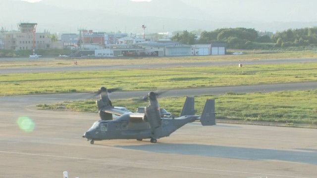 【速報】オスプレイ　午後6時18分にいわて花巻空港を飛び立つ　緊急着陸から32時間半後