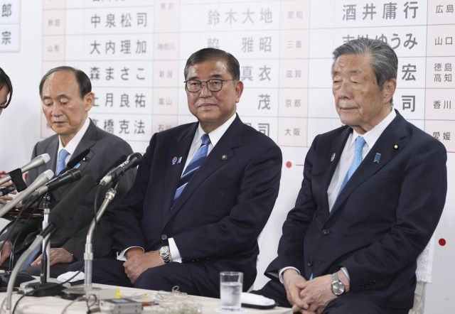 森山幹事長らも続投させる意向　石破首相、臨時役員会で総括へ