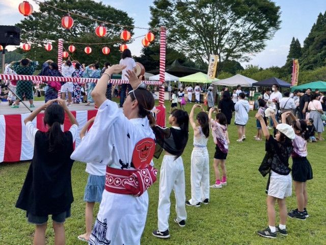 県民の森で「大多喜マチルシェ」夏祭り 盆踊りや縁日楽しんで