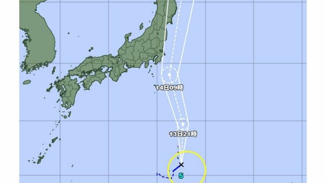 【台風5号】東京地方の今後の天気を詳しく　24時間雨量は小笠原で120ミリに…台風の進路と勢力も掲載　瞬間風速35メートル予想で気象庁が注意警戒を呼びかけ