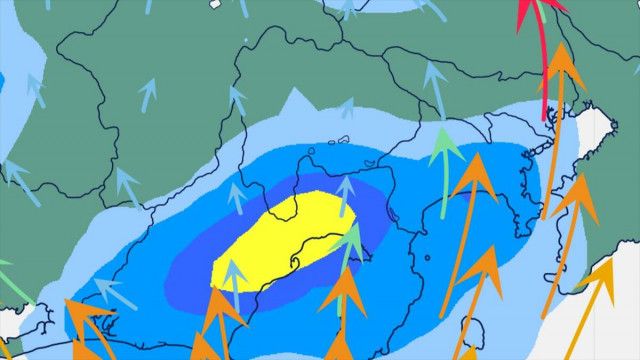 16日夜遅くにかけ大気の状態が非常に不安定　降り始めからの降水量は南部で201.5ミリなど　少ない雨量でも土砂災害の危険高まるおそれ　山梨【雨と風のシミュレーション・発雷確率】