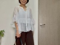 【COCA】1990円の優秀ブラウス！お腹も二の腕も隠せてオシャレになれる40代の体型隠しにぴったり♪