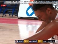 危険！ 膝が下腹部に直撃…日本期待のSFジェイコブス晶が悶絶「モロじゃん！」「オランダはラフだな…」「これは痛い」ファンも心配