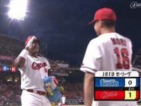 広島、異例の3度・2時間20分の中断で5回雨天コールドによる引き分けに…モンテロの2戦連発アーチも勝ち切れず