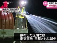 クマなどの動物と列車の衝突事故を減らす　忌避剤を線路沿い計64キロに散布　区間は昨年度の倍に　JR秋田支社　