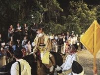 流鏑馬で田辺祭の幕閉じる　和歌山、馬上から乗り子が発矢