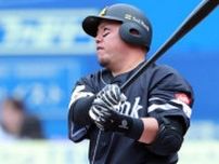 福岡ソフトバンクホークス・山川穂高の盗塁にブーイング…！？ 右足を懸命に伸ばすも悠々アウト…