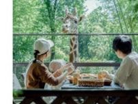 千葉・市原市の「THE BAMBOO FOREST」で「キリンと朝食」をとれる