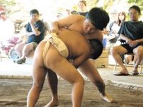 子どもの好取組に会場沸く　高山市青少年相撲大会