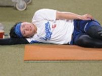 中日・村松開人、しっかり準備！しっかり汗！　「来るべきときのために」