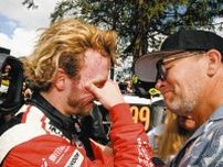 トヨタのオリバー・ソルベルグ、涙の初優勝「この瞬間のために努力を続けてきた」勝田貴元は車両トラブルでリタイア【WRC第8戦DAY4】