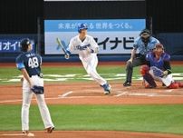 中日・上林誠知、全セ先頭で球宴初安打！　今井の初球振り抜き、三塁・清宮のグラブ弾く内野安打　すかさず初盗塁も
