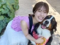 渋谷凪咲、ドラマ共演の“愛犬ジャック”との密着ツーショットにファンメロメロ『二人とも可愛い』『可愛い過ぎる』