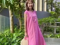 きれい色を楽しむ夏のワンピース