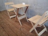 奥田泰三　折りたたみイス・テーブル作り体験木工