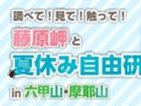 調べて！見て！触って！ 藤原岬と夏休み自由研究 in 六甲山・摩耶山