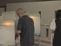 【参院選】各地の投票所で投票進む　午後5時現在投票率は23.18パーセント 3年前を下回る 午後8時に投票締め切り