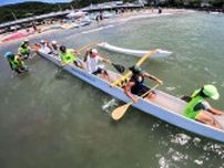 「自然を尊重」アウトリガーカヌー体験会前にビーチでゴミ拾い　子供からお年寄りまで楽しめる“生涯スポーツ”3歳から70歳まで約150人参加　神奈川・逗子