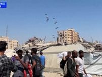 イスラエル ガザの一部で“人道停戦”　軍が物資の空中投下