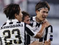 もの凄いゴールが飛び出した！ヴィッセル神戸MF扇原貴宏が豪快なダイレクトボレーを叩き込む！4発大勝をもたらした衝撃の一発
