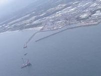 ＜福島第一原発＞竜巻注意で処理水放出を一時中断