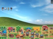 デスクトップ放置系街づくりシム『稲穂町の物語：放置ほっこりタイム』Steamでリリース！PC作業の合間に耕作・建築・経営を楽しもう