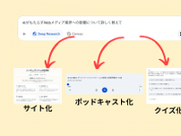 Geminiの「Deep Research結果」を音声、スライドに変換してみると…