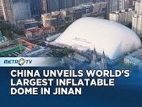 中国の工事現場、粉塵や騒音対策のため巨大饅頭で包まれる
