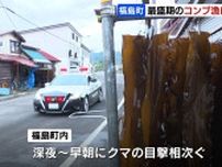クマに襲われ男性死亡の北海道福島町　最盛期のコンブ漁にも影響　安全確保のため従業員らを車で送迎　襲ったクマはまだ見つからず