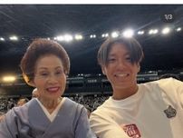 神野大地「年に一度の恒例行事」祖母の“白鷺の姐御”と名古屋場所観戦
