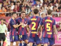 バルセロナが３得点快勝　日本代表ＦＷ宮代大聖が同点もバルセロナが後半に２点を加点
