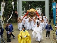 わっしょい！　みこし練り歩き　遠別神社例大祭