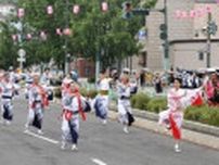 おたる潮まつり　熱気最高潮、5千人が笑顔で踊る　メイン行事「ねりこみ」　