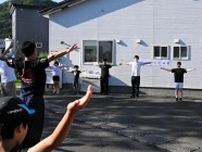 小樽・星野の2町会　６年ぶりラジオ体操　中学生が協力、住民に絆