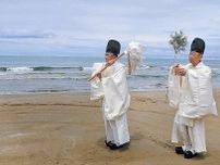 千里浜海水浴場で浜開き　羽咋市が初開設、安全祈願
