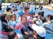 さぁ３連休！水しぶきに歓声　太閤山ランドプール開業