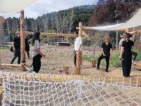 輪島で東京理科大生が遊び場整備　岸谷五郎さんら資金提供