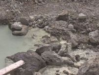 蘭越町・ニセコ五色温泉源泉せき止め 　警察が実況見分　旅館の温泉施設は一部休業