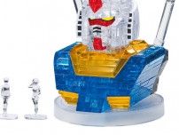 ガンダムやシャア専用ザクII、ハロたちの“立体パズル”が美しい…キラキラ輝く「クリスタルパズル」に登場