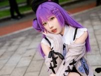 【コスプレ】香港美女の「ホロライブ」常闇トワがあざと可愛い！ミニスカートから覗ける美脚とルーズソックスにやられてしまう【写真9枚】
