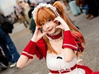 【コスプレ】マレーシア美女のツンデレ笑顔がキュート！スタイル抜群の絶対領域が映える「エヴァ」アスカのメイド姿【写真8枚】