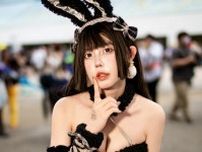 【コスプレ】白い網タイツとハイヒールが似合う！台湾美女の美脚が際立つバニーガール姿に見惚れてしまう【写真7枚】