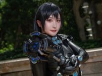 【コスプレ】黒の全身スーツが美スタイルを際立たせる！キレのあるアクションポーズで魅せる「GANTZ」レイカが美しい【写真9枚】