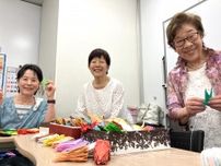 折り鶴に込めた核廃絶への思い　川崎から３千羽、広島と長崎へ