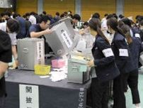 参院選の投票締め切り　熊本県内一部で開票作業始まる