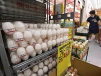 卵高値、前年の1.7倍に　鳥インフル回復遅れ、猛暑も