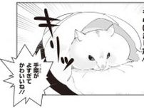 足元にハムスターがやってきた、と思ったら!? 手際よくスリッパを強奪！