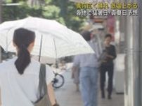 27日の静岡県内真夏並みの暑さになる予報　熱中症に警戒必要